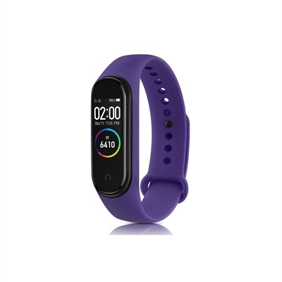 Mey İthalat®   Mi Band 7 Klasik Kordon - Mor