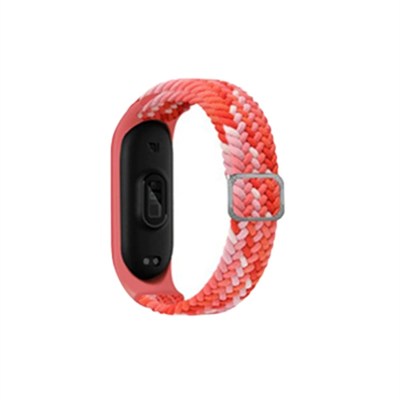 Mey İthalat®   Mi Band 7 Star Kordon - Pembe-Kırmızı