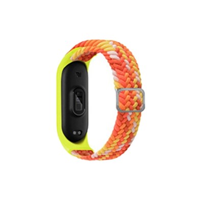 Mey İthalat®   Mi Band 7 Star Kordon - Turuncu-Sarı