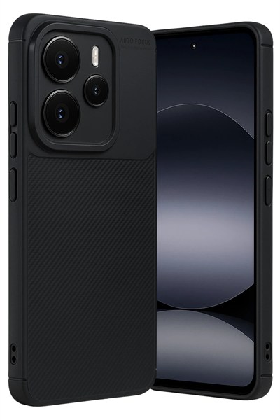 Mey İthalat®   Note 14 5G Auto Focus Karbon Kapak - Siyah