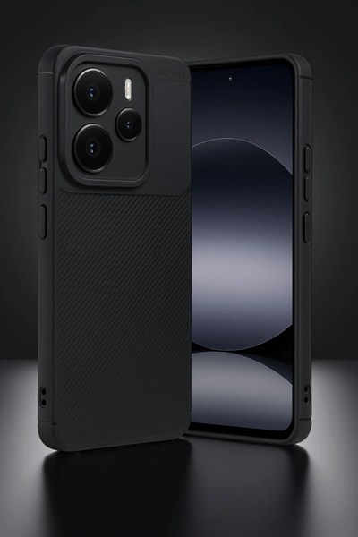 Mey İthalat®   Note 14 5G Auto Focus Karbon Kapak - Siyah