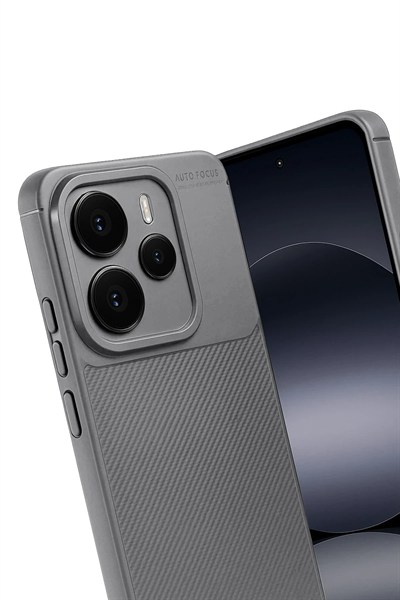 Mey İthalat®   Note 14 5G Auto Focus Karbon Kapak - Gri