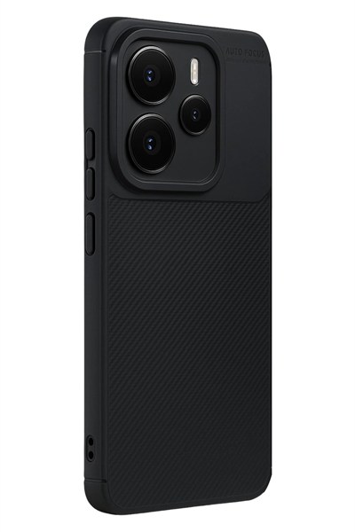 Mey İthalat®   Note 14 5G Auto Focus Karbon Kapak - Siyah