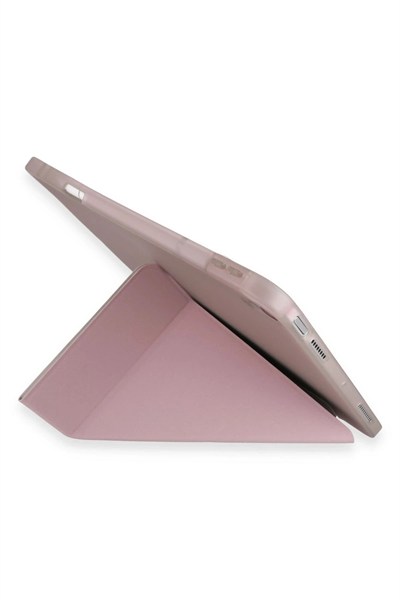 Mey İthalat®   Pad 6 Kılıf Kalemlikli Mars Tablet Kılıfı - Rose Gold