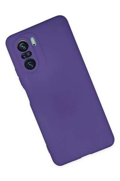 Mey İthalat®   Poco F3 Kılıf Nano içi Kadife Silikon - Mor