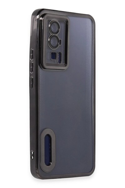 Mey İthalat®   Poco F5 Pro Kılıf Slot Silikon - Siyah