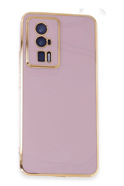 Mey İthalat®   Poco F5 Pro Kılıf Volet Silikon - Mor