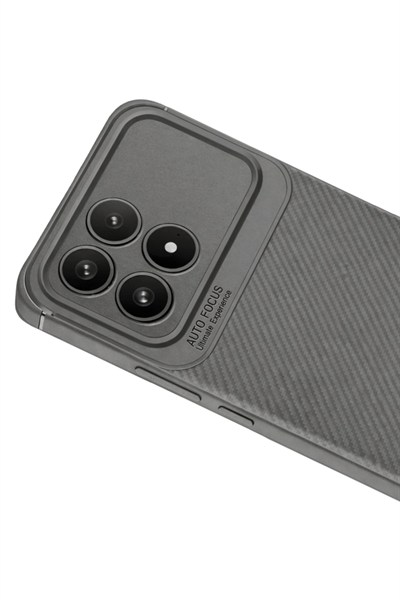 Mey İthalat®   Poco F8 Pro Auto Focus Karbon Kapak - Gri