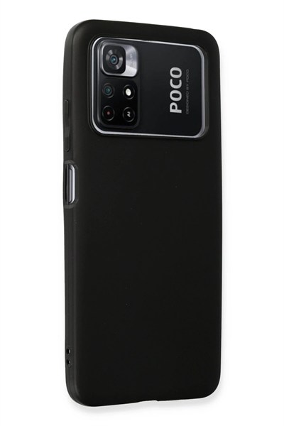 Mey İthalat®   Poco M4 Pro 4G Kılıf First Silikon - Siyah