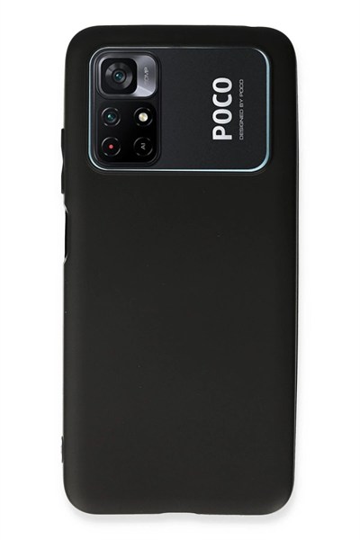 Mey İthalat®   Poco M4 Pro 4G Kılıf First Silikon - Siyah