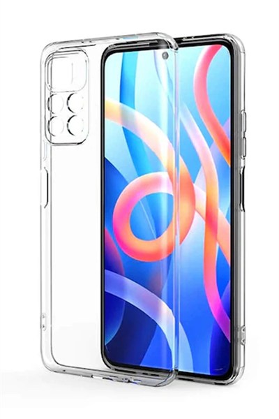 Mey İthalat®   Poco M4 Pro 4G Kılıf Lüx Şeffaf Silikon