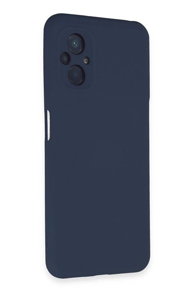 Mey İthalat®   Poco M5 Kılıf Nano içi Kadife Silikon - Lacivert