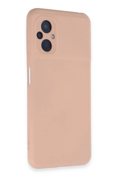 Mey İthalat®   Poco M5 Kılıf Nano içi Kadife Silikon - Pudra