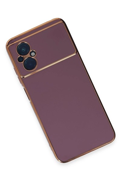 Mey İthalat®   Poco M5 Kılıf Volet Silikon - Mor