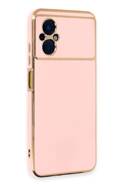 Mey İthalat®   Poco M5 Kılıf Volet Silikon - Pembe