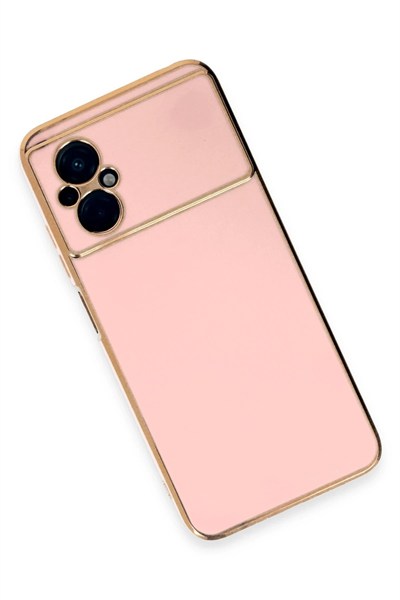 Mey İthalat®   Poco M5 Kılıf Volet Silikon - Pembe