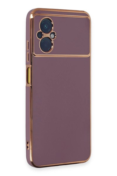 Mey İthalat®   Poco M5 Kılıf Volet Silikon - Mor