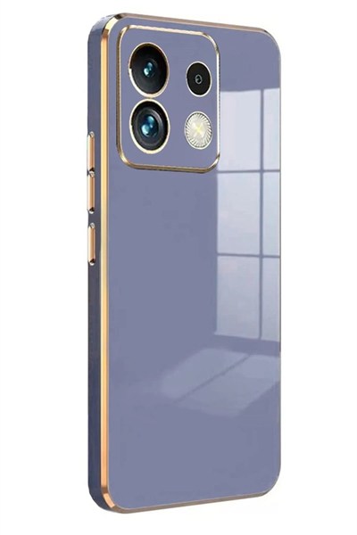 Mey İthalat®   Poco M6 Pro 4G Kılıf Volet Silikon - Mavi