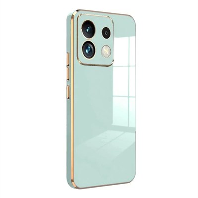 Mey İthalat®   Poco M6 Pro 4G Kılıf Volet Silikon - Açık Yeşil