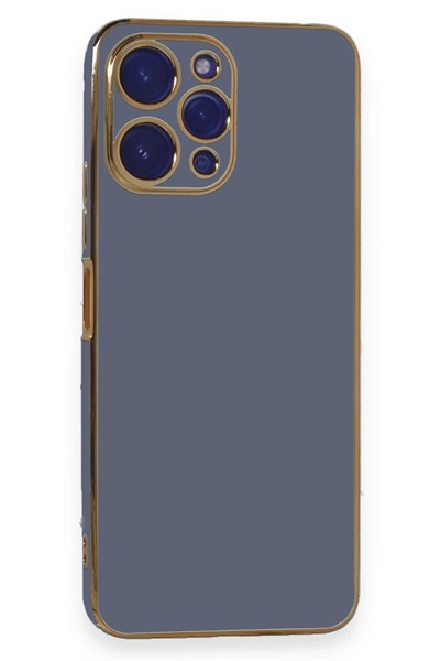 Mey İthalat®   Poco M6 Pro 5G Kılıf Volet Silikon - Mavi