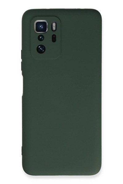 Mey İthalat®   Poco X3 GT Kılıf Nano içi Kadife Silikon - Koyu Yeşil
