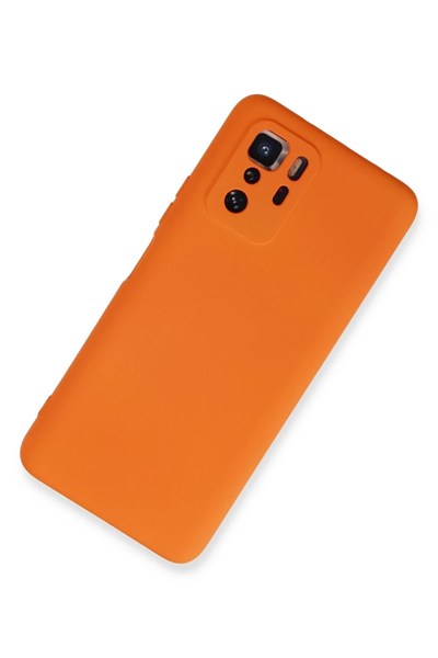 Mey İthalat®   Poco X3 GT Kılıf Nano içi Kadife Silikon - Turuncu