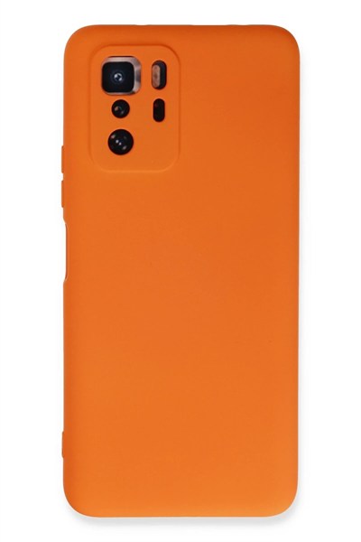 Mey İthalat®   Poco X3 GT Kılıf Nano içi Kadife Silikon - Turuncu
