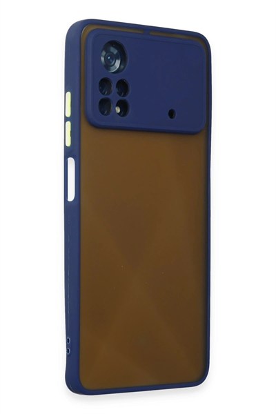 Mey İthalat®   Poco X4 Pro 5G Kılıf Montreal Silikon Kapak - Lacivert