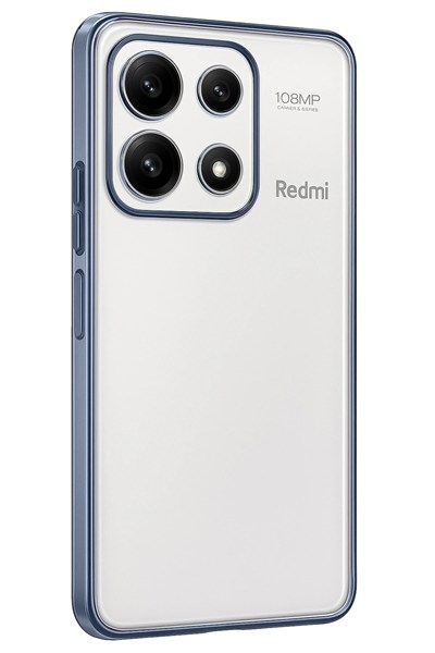 Mey İthalat®   Poco X6 Pro Kılıf  Lensli Silikon - Açık Mavi