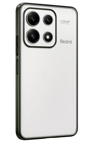Mey İthalat®   Poco X6 Pro Kılıf  Lensli Silikon - Yeşil