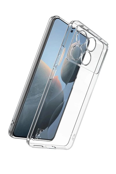 Mey İthalat®   Poco X6 Pro Kılıf Lüx Şeffaf Silikon