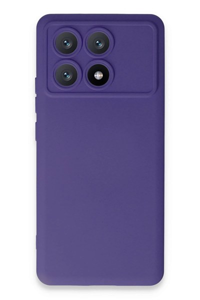 Mey İthalat®   Poco X6 Pro Kılıf Nano içi Kadife Silikon - Mor