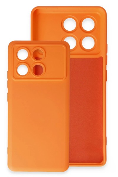 Mey İthalat®   Poco X6 Pro Kılıf Nano içi Kadife Silikon - Lila