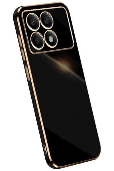 Mey İthalat®   Poco X6 Pro Kılıf Volet Silikon - Siyah