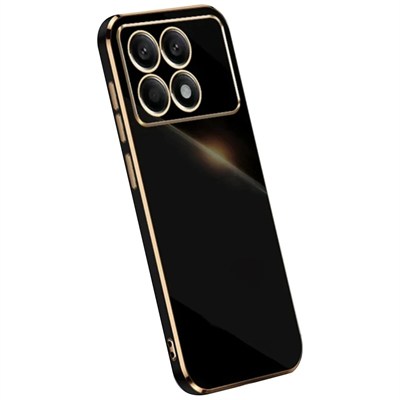 Mey İthalat®   Poco X6 Pro Kılıf Volet Silikon - Siyah
