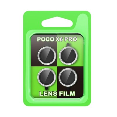 Mey İthalat®   Poco X6 Pro Raze Metal Kamera Lens - Gümüş