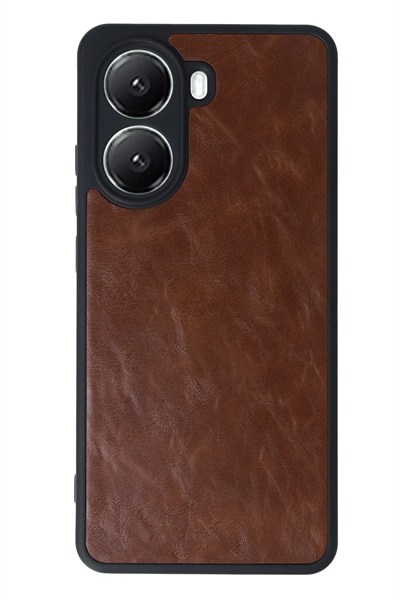 Mey İthalat®   Poco X7 Pro Kılıf Aras Deri Kapak - Taba