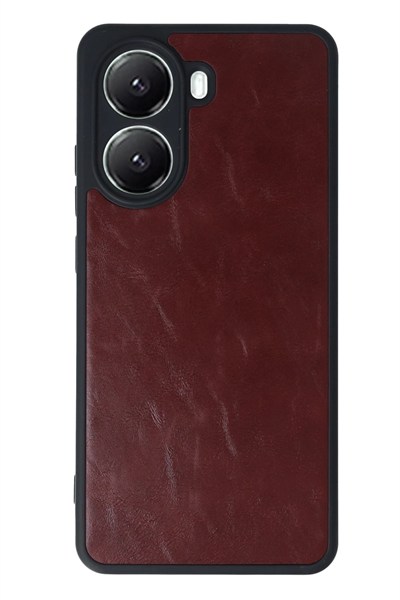 Mey İthalat®   Poco X7 Pro Kılıf Aras Deri Kapak - Bordo