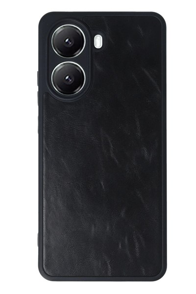 Mey İthalat®   Poco X7 Pro Kılıf Aras Deri Kapak - Siyah