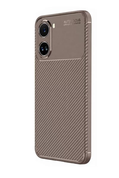 Mey İthalat®   Poco X7 Pro Kılıf Auto Focus Karbon Kapak - Gri