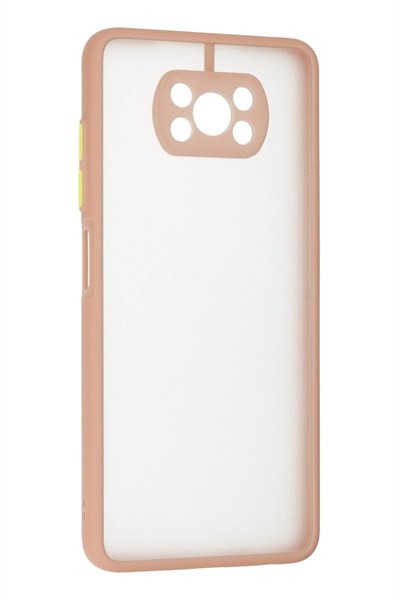 Mey İthalat®   Pocophone X3 Kılıf Montreal Silikon Kapak - Pembe