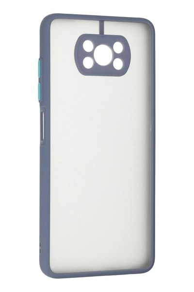 Mey İthalat®   Pocophone X3 Kılıf Montreal Silikon Kapak - Gri