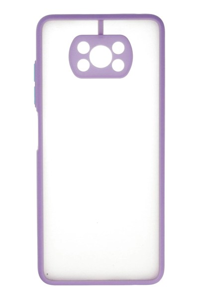 Mey İthalat®   Pocophone X3 Kılıf Montreal Silikon Kapak - Mor