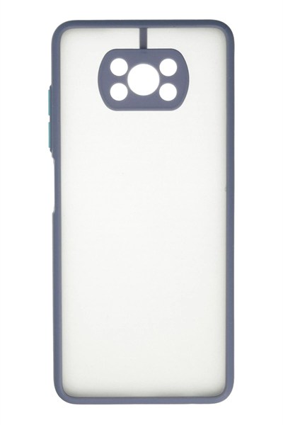 Mey İthalat®   Pocophone X3 Kılıf Montreal Silikon Kapak - Gri