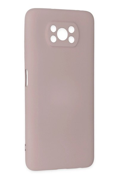 Mey İthalat®   Pocophone X3 Kılıf Nano içi Kadife Silikon - Pudra