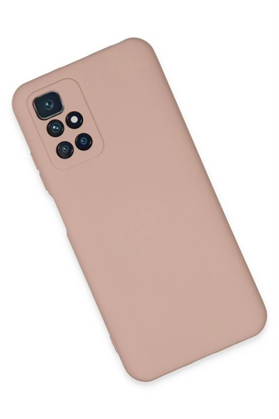Mey İthalat®   Redmi 10 2022 Kılıf Nano içi Kadife Silikon - Pudra