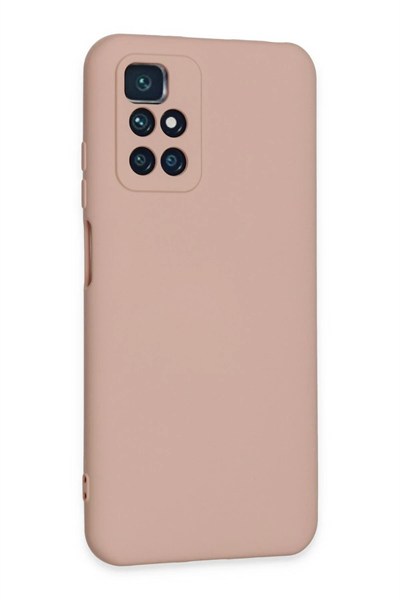 Mey İthalat®   Redmi 10 2022 Kılıf Nano içi Kadife Silikon - Pudra