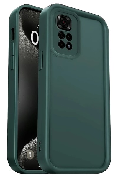 Mey İthalat®   Redmi 10 2022 Kılıf Viera Silikon - Koyu Yeşil