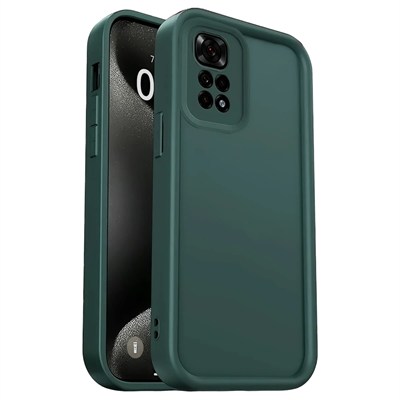 Mey İthalat®   Redmi 10 2022 Kılıf Viera Silikon - Koyu Yeşil