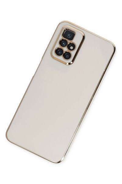 Mey İthalat®   Redmi 10 2022 Kılıf Volet Silikon - Beyaz